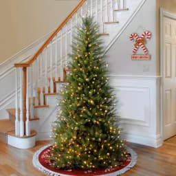 National Tree Company 7.5 ft. Dunhill Slim Fir Artificial Christmas Tree with 600 Clear Warm Lights thumbnail 2