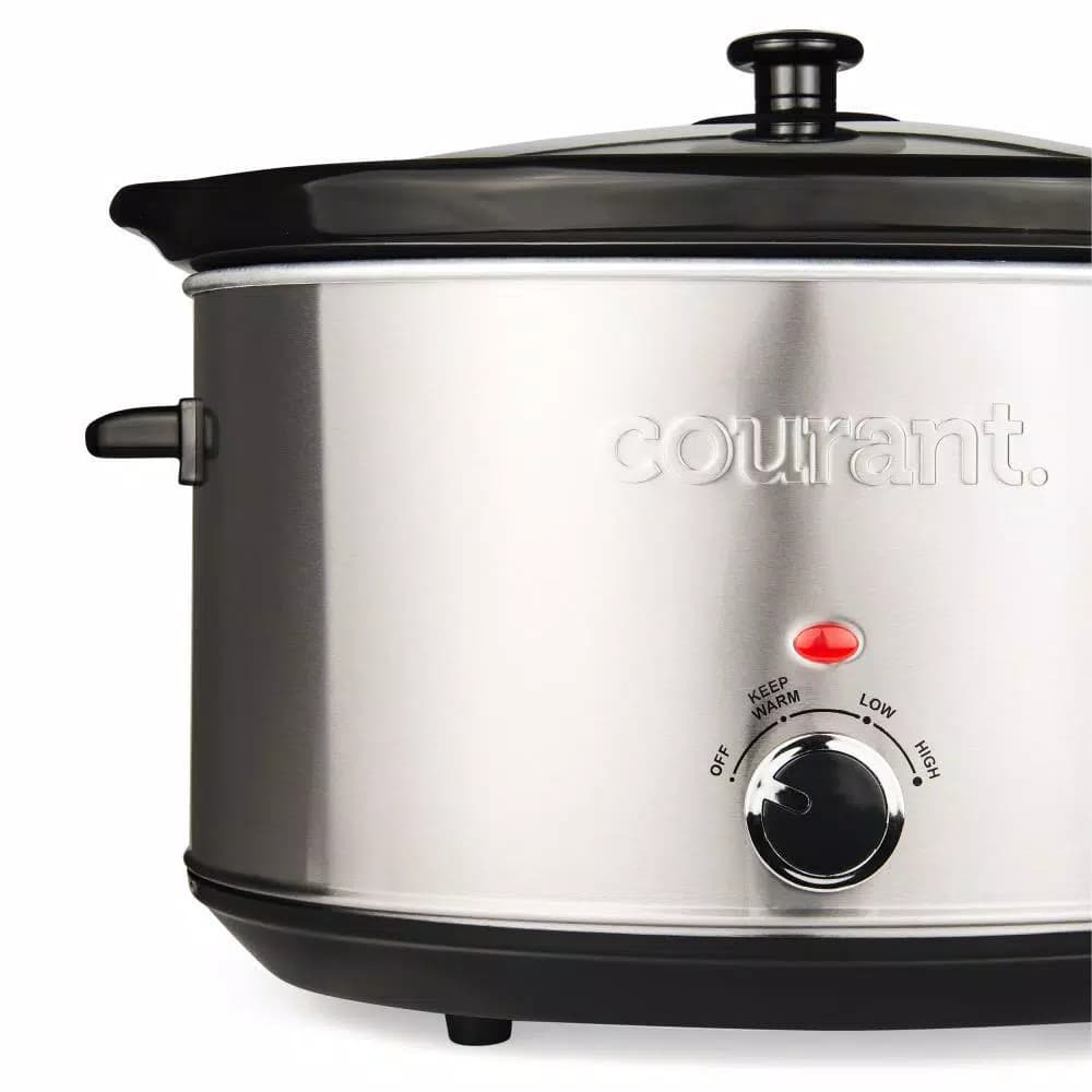 Courant 8.5 Qt. Stainless Steel Slow Cooker with Temperature Settings
