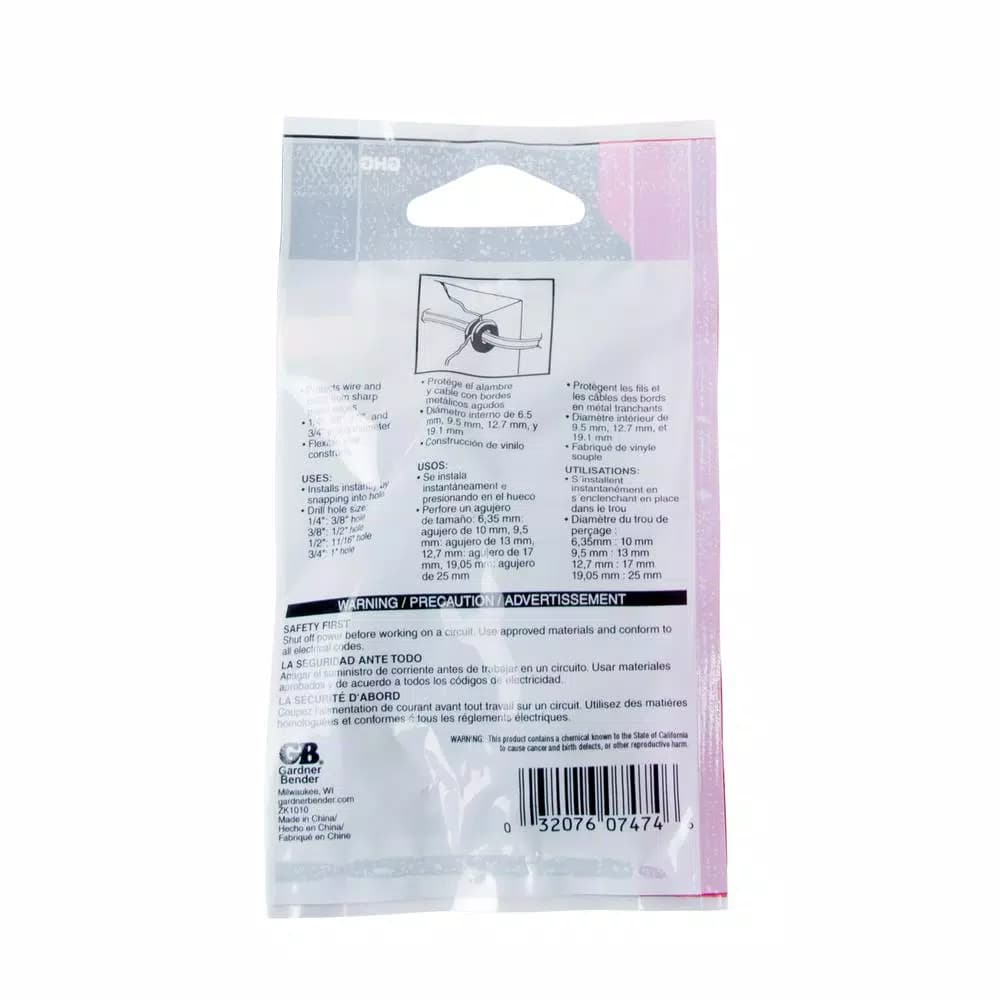 Gardner Bender 8-Piece Vinyl Grommet Assortment Set