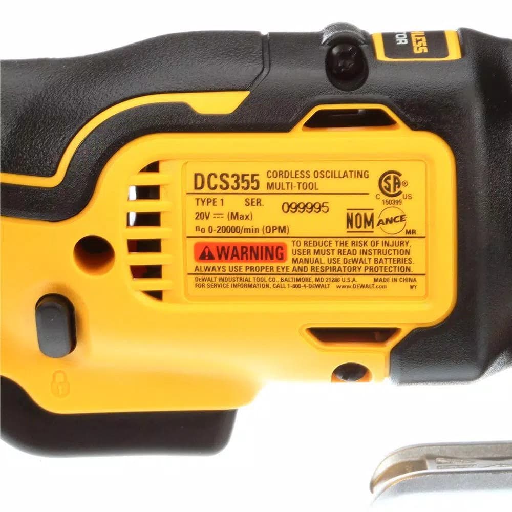 DEWALT 20V MAX XR Cordless Brushless Oscillating Multi-Tool Kit with 2.0Ah Battery and Charger