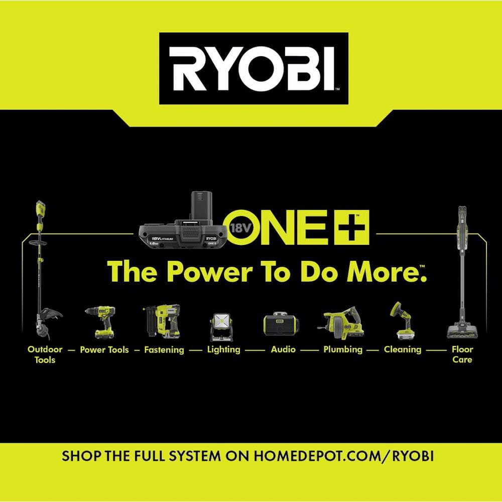 RYOBI 18V ONE+ 3/8 in. Cordless Drill/Driver Kit with 1.5 Ah Battery and Charger