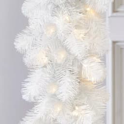 Home Accents Holiday 9 ft. Uptown Pre-Lit LED Artificial Christmas Garland with 180 Tips and 100 Warm White Micro Dot Lights thumbnail 6