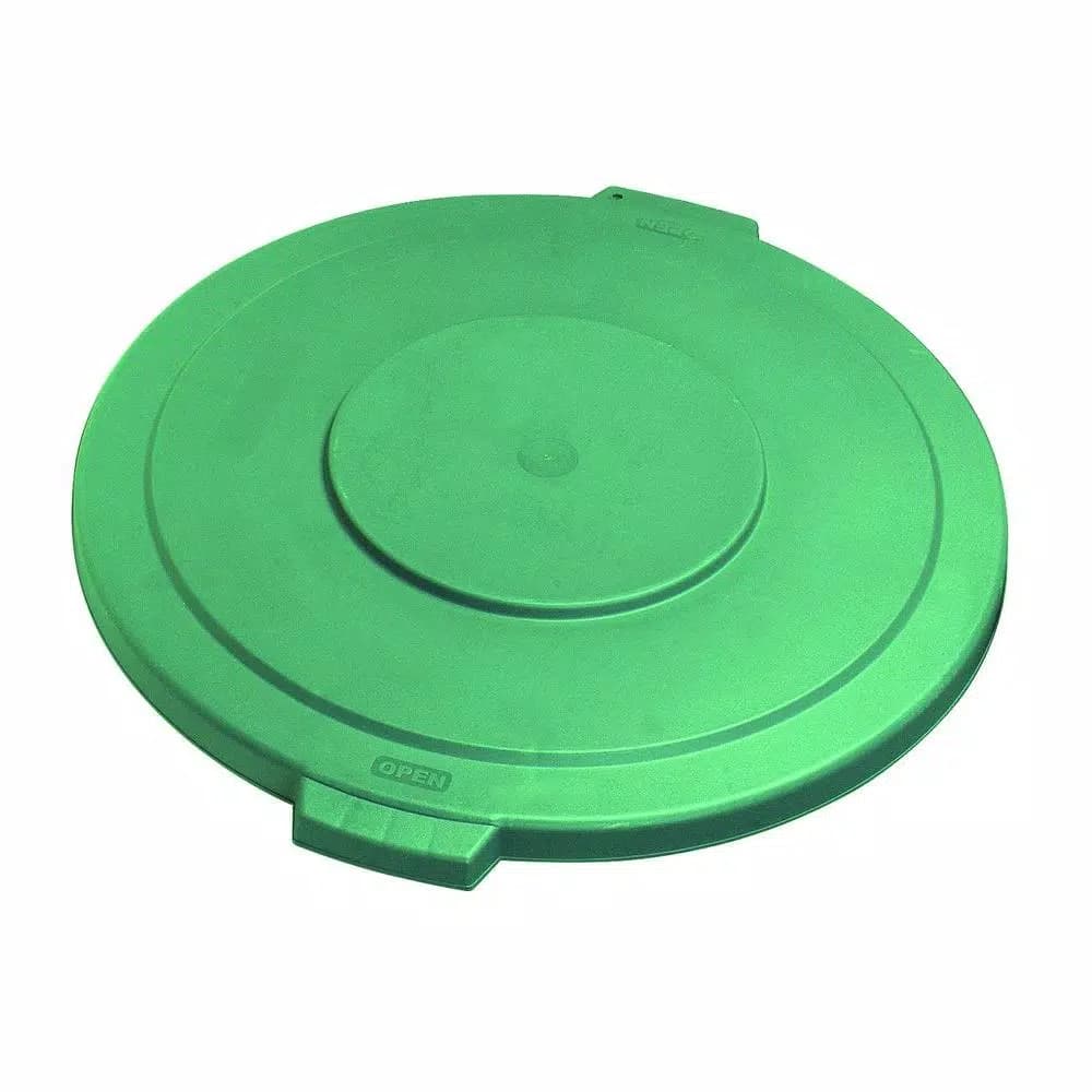 Carlisle Bronco 10 Gal. Round Trash Can Green Replacement Lids (6-Pack)