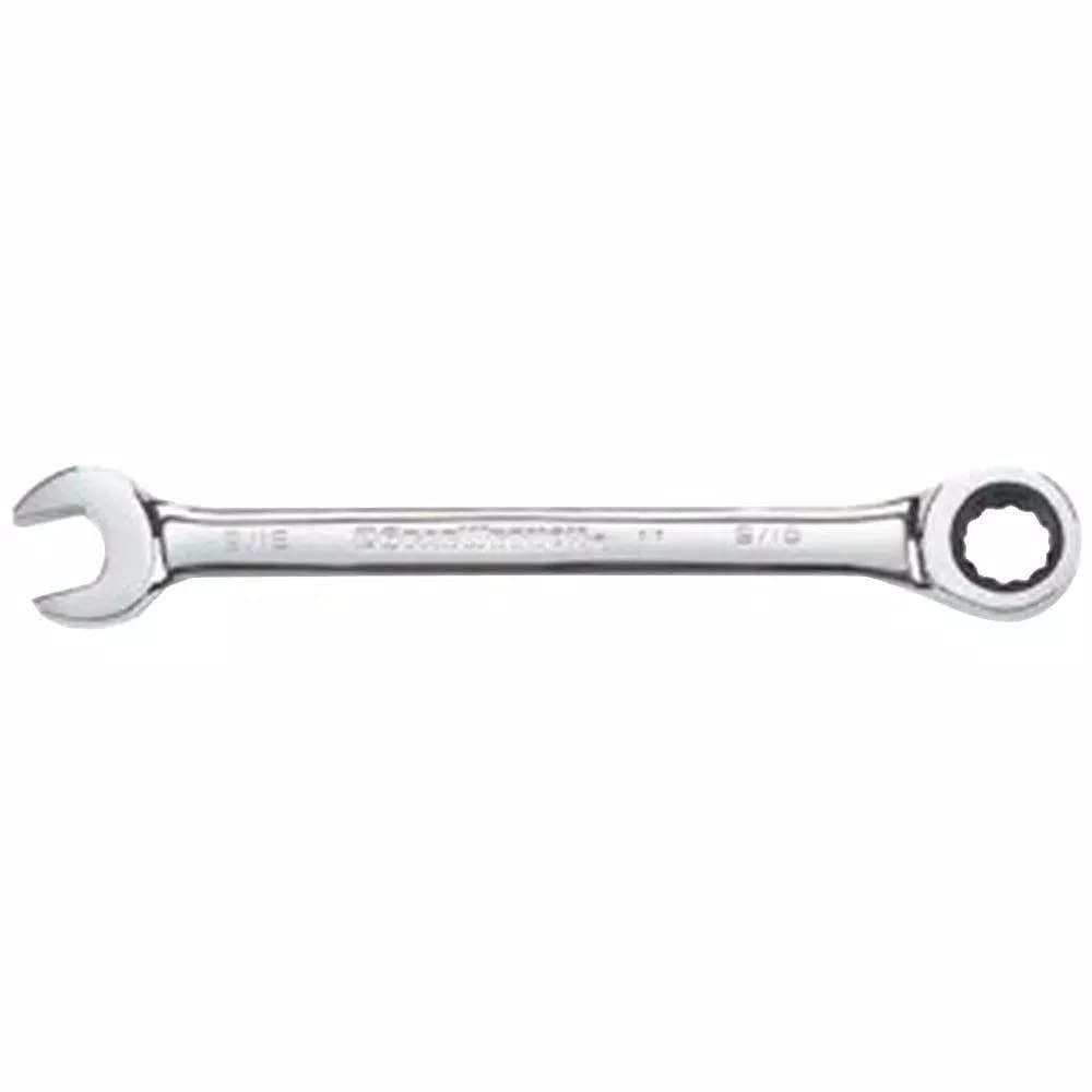 GearWrench 9/16 in. Combination Ratcheting Wrench, 12-Point, Chrome Finish