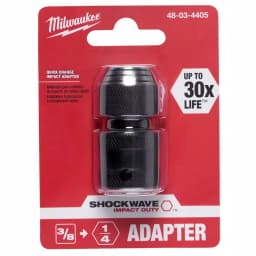 Milwaukee SHOCKWAVE 3/8 in. Square to 1/4 in. Hex Impact Adapter thumbnail 2