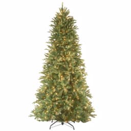 National Tree Company 7.5 ft. Tiffany Fir Slim Artificial Christmas Tree with 600 Clear Lights thumbnail 1