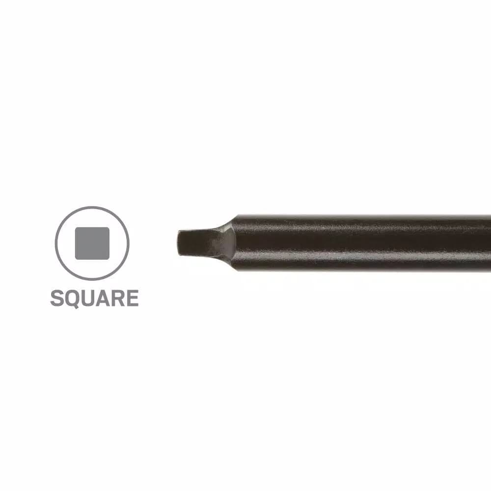 TEKTON 3-Piece Square Recess Screwdriver Set, Chrome Molybdenum Steel Blades