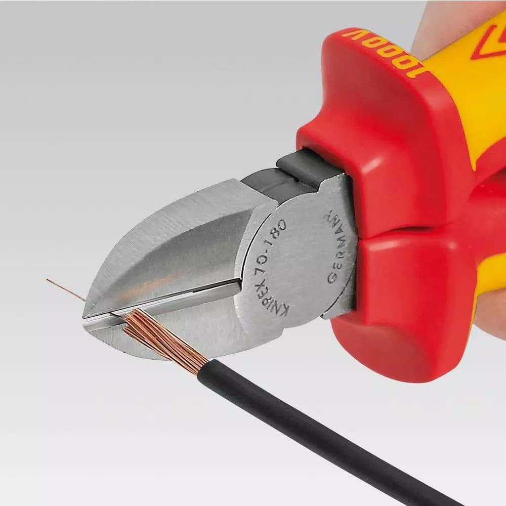 KNIPEX 7-1/4 in. 1,000V Insulated Diagonal Cutters