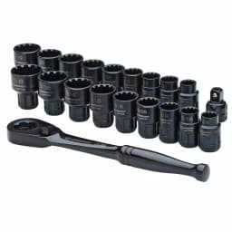 Crescent X6 3/8 in. Drive Pass-Thru Ratchet and Socket Set, 20-Piece thumbnail 1