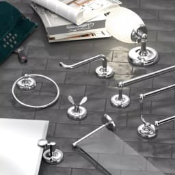 Gatco Designer II Double Robe Hook, Chrome Finish thumbnail 2