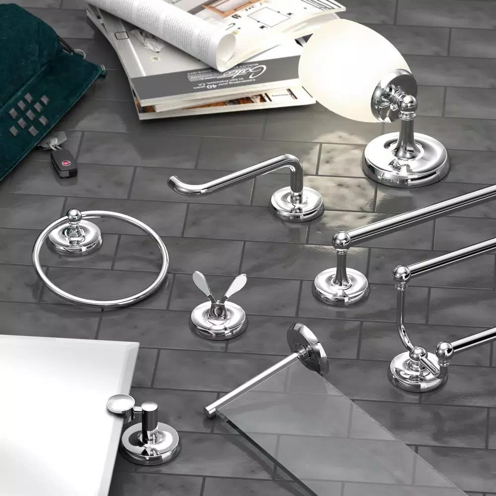 Gatco Designer II Double Robe Hook, Chrome Finish