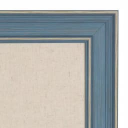 DesignOvation Kate and Laurel Harvest Fabric Pinboard Memo Board - Blue Farmhouse Style thumbnail 3