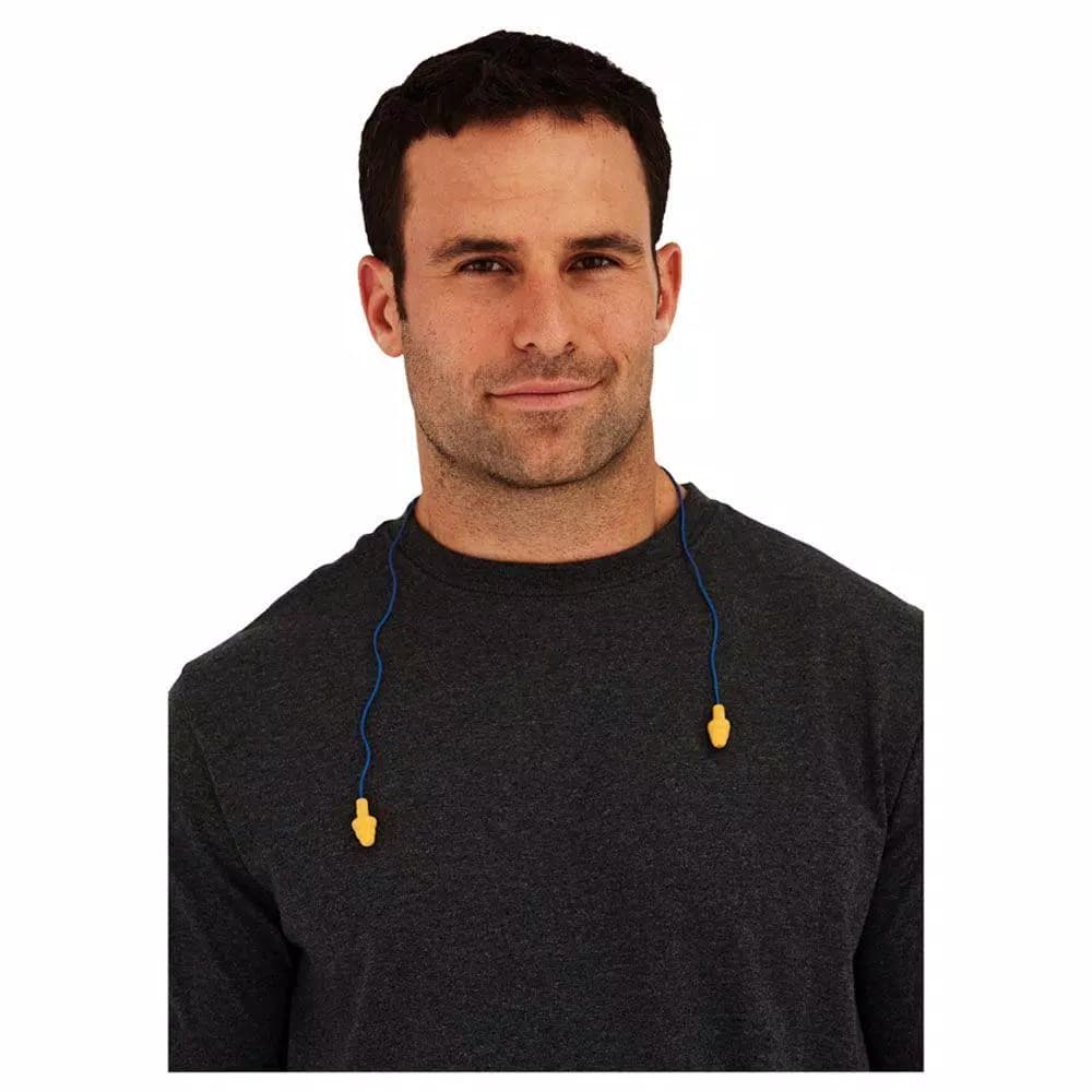 3M Corded Reusable Ear Plugs, Tri-Flange Design, 25 dB NRR (Case of 10 Packs, 30 Pairs Total)