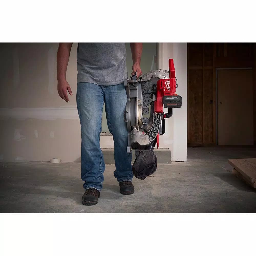 Milwaukee M18 FUEL 10 in. Dual Bevel Sliding Compound Miter Saw Kit with 8.0 Ah Battery