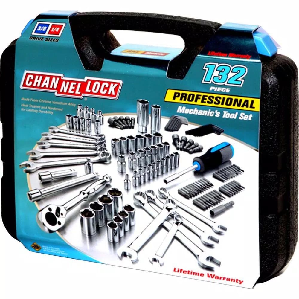 Unbranded 132-Piece Professional Mechanic's Tool Set with Ratchet and Socket Set