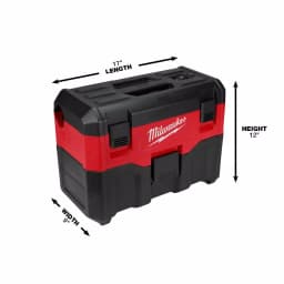 Milwaukee M18 18V Lithium-Ion 2 Gal. Cordless Wet/Dry Vacuum (Tool-Only) thumbnail 4