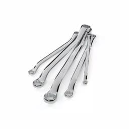TEKTON 5-Piece 45° Offset Box End Wrench Set, SAE, with Roll-Up Pouch thumbnail 2