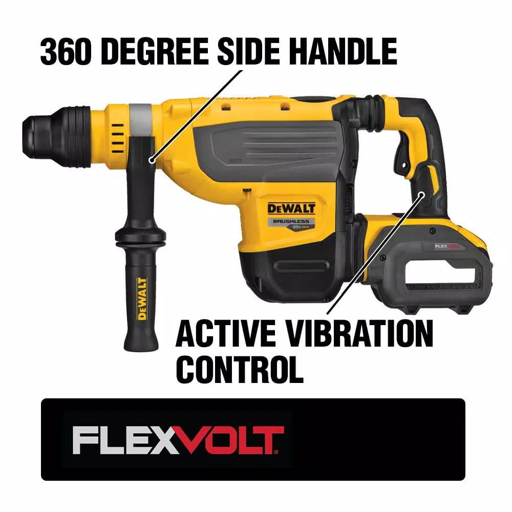 DEWALT FLEXVOLT 60V MAX Cordless Brushless 1-7/8 in. SDS MAX Combination Rotary Hammer (Tool-Only)
