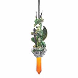 Design Toscano Cicles the Gothic Dragon Collectible Holiday Ornament, 6.25 in. thumbnail 1