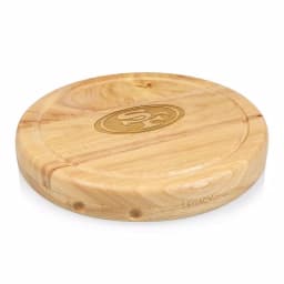 TOSCANA San Francisco 49ers Circo Rubberwood Cheese Board Set with 4 Stainless Steel Tools thumbnail 1