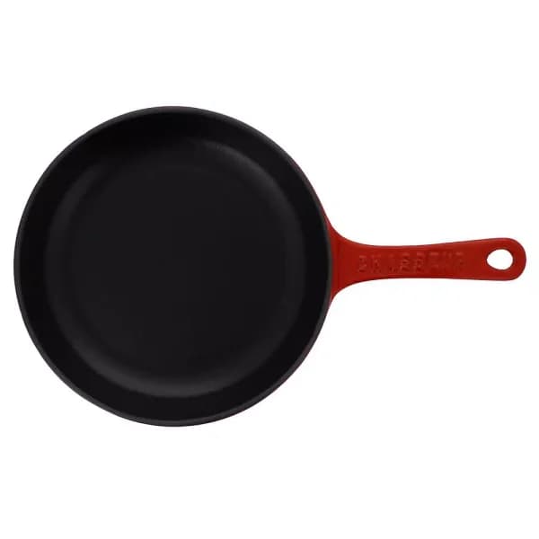 Chasseur 8 in. Red Enameled Cast Iron Frying Pan