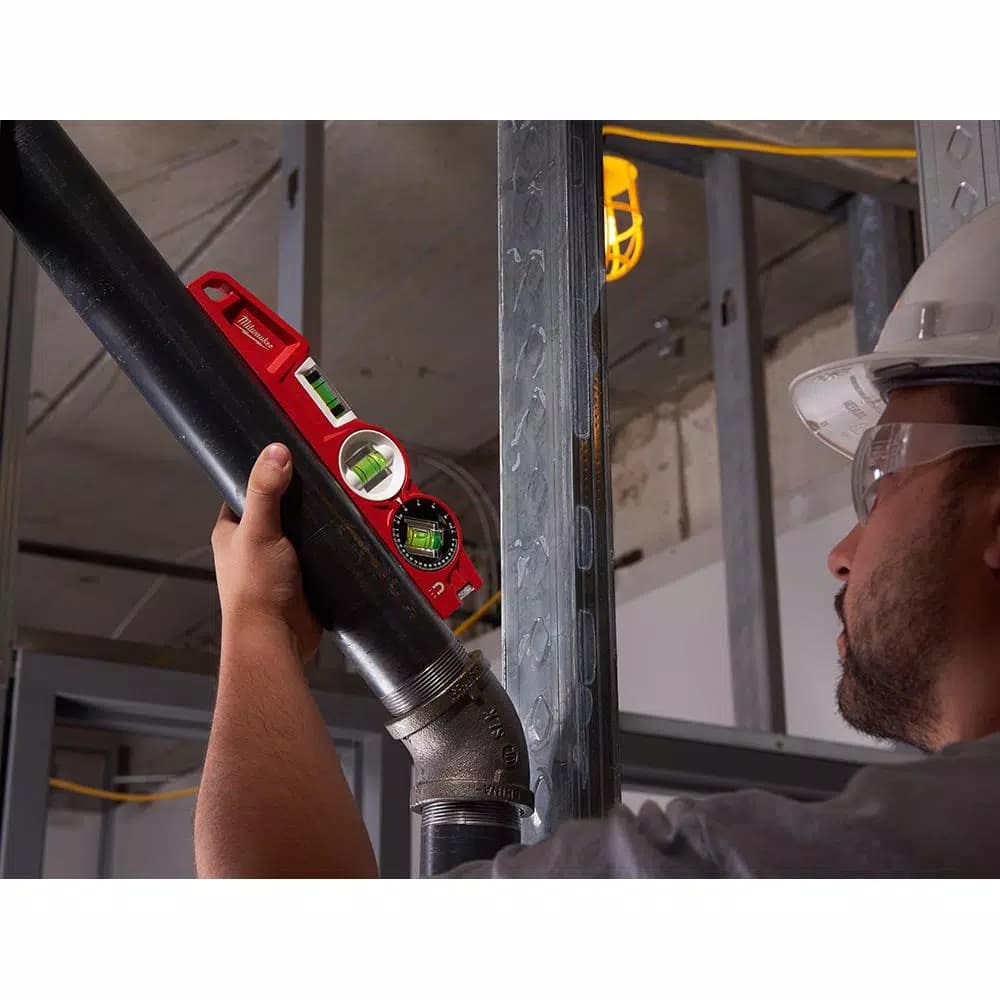 Milwaukee 10 in. 360° Locking Die Cast Torpedo Level with Magnified Vials