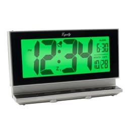 Equity by La Crosse Large 2 in. LCD Digital Alarm Table Clock with Night Vision Technology - Silver thumbnail 4