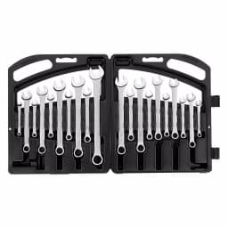 Stanley 20-Piece Satin Combination Wrench Set, Chrome Vanadium Steel thumbnail 1