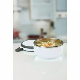 Unbranded Kitchen Details Stainless Steel 1-Tier Insulated Lunch Box - White thumbnail 1