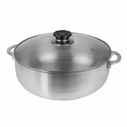 Home Basics 14.25 in. Aluminum Caldero with Glass Lid, 7 qt. Multi-Pot thumbnail 2