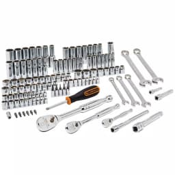 GEARWRENCH 118-Piece Metric and SAE Mechanics Hand Tool Set with 1/4", 3/8", and 1/2" Ratchets thumbnail 1
