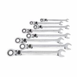 GEARWRENCH 8-Piece X-Large Locking Flex-Head Ratcheting Combination Wrench Set, SAE thumbnail 4