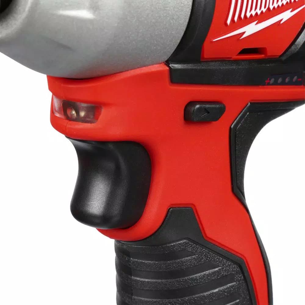 Milwaukee M12 12V Lithium-Ion Cordless 1/4 in. Hex Impact Driver Kit with (2) 1.5Ah Batteries, Charger & Case