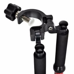 AdirPro Aluminum Prism Pole Bipod, Red - Quick Lever Locking Tripod Accessory thumbnail 4