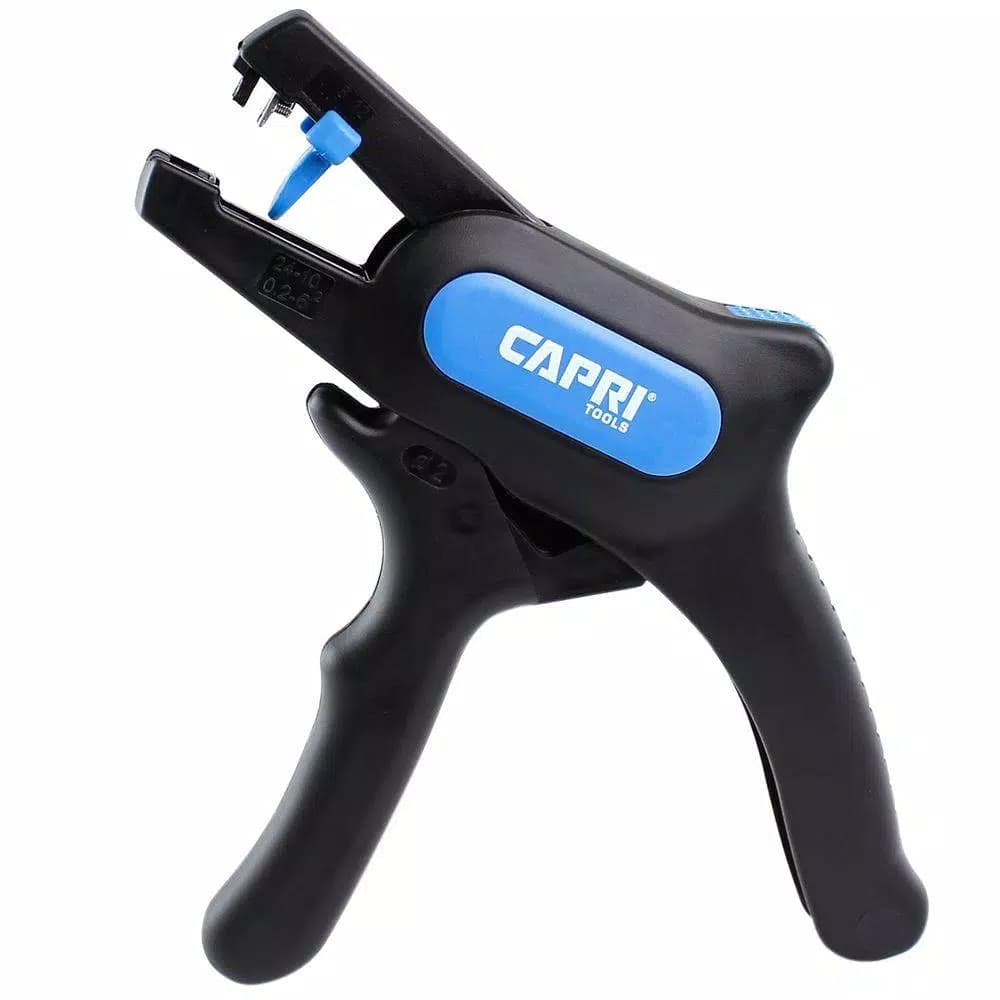 Capri Tools Automatic Wire Stripper and Cutter, 10-24 AWG, Pistol Grip Hand Tool