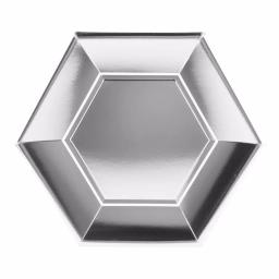 Sugar Plum Party SugarPlum Collection 16-Piece Sterling Silver Hexagon Paper Dinner Plates thumbnail 1