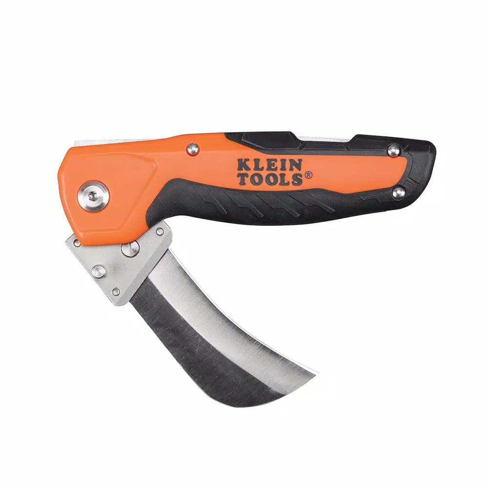 Klein Tools 2.5 in. Folding Cable Skinning Utility Knife with Replaceable Hawkbill Blade