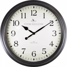 FirsTime 20 in. Avery Whisper Wall Clock - Oil Rubbed Bronze, Non-Ticking thumbnail 2