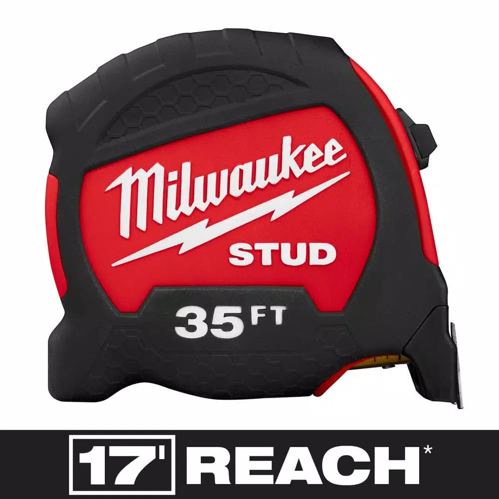 Milwaukee STUD Gen II 35 ft. Tape Measure with 17 ft. Reach and EXO360 Blade Technology