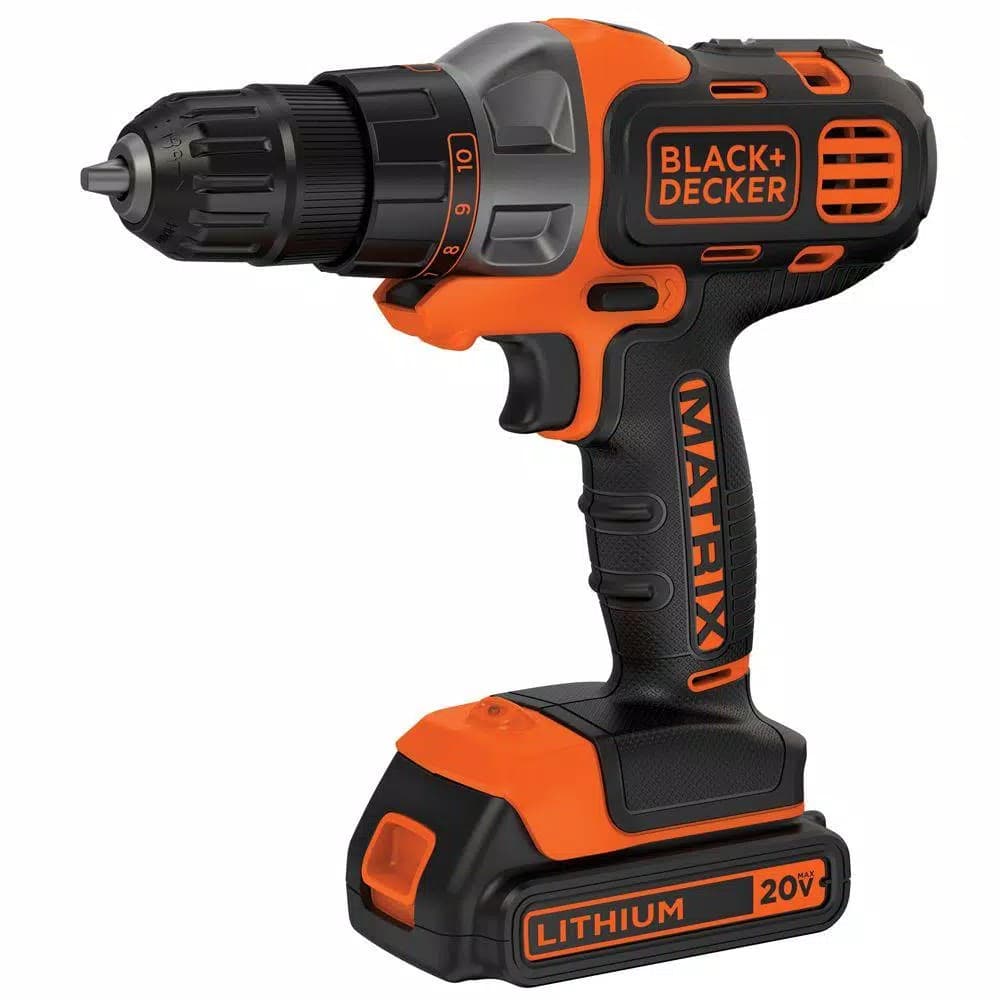 BLACK+DECKER 20V MAX Matrix Cordless Drill/Driver Kit with 1.5Ah Battery and Charger