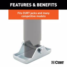 CURT Bolt-On Jack Foot for 2" Tube, 2,000 lbs. Capacity thumbnail 4