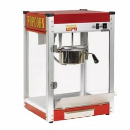 Paragon Theater Pop 4 oz. Red Stainless Steel Countertop Popcorn Machine thumbnail 1