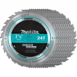 Makita 7-1/4 in. 24-Teeth Carbide-Tipped Framing Saw Blade, 10-Pack thumbnail 1