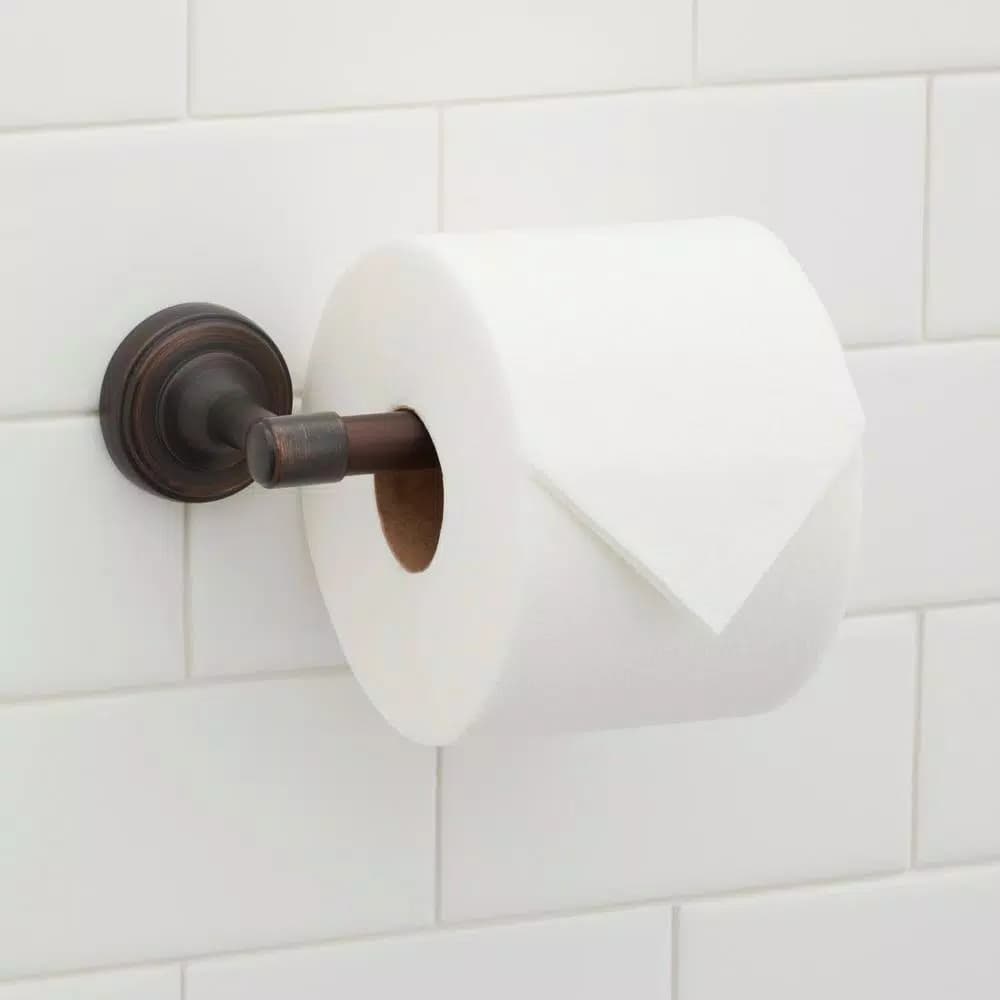 Glacier Bay Single Post Toilet Paper Holder, Oil Rubbed Bronze