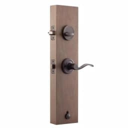 Copper Creek Colonial Handleset with Waverlie Lever Trim in Tuscan Bronze thumbnail 4