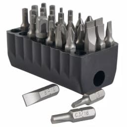 Klein Tools 32-Piece Standard Tip Bit Set with PVC Storage Block thumbnail 5