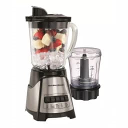 Hamilton Beach 40 oz. 12-Speed Blender with 3-Cup Food Chopper Jar, Black and Stainless Steel thumbnail 1