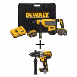 DEWALT FLEXVOLT 60V MAX Brushless 1-7/8 in. SDS MAX Rotary Hammer Kit with (2) 9.0 Ah Batteries & Hammer Drill thumbnail 1