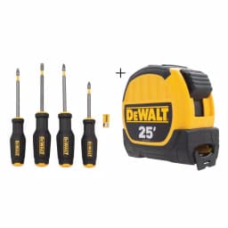 DEWALT MAXFIT 4-Piece Screwdriver Set with 25 ft. Tape Measure Combo Kit thumbnail 1