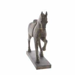 LITTON LANE 15 in. Decorative Horse Sculpture in Antique Brown Polystone thumbnail 6